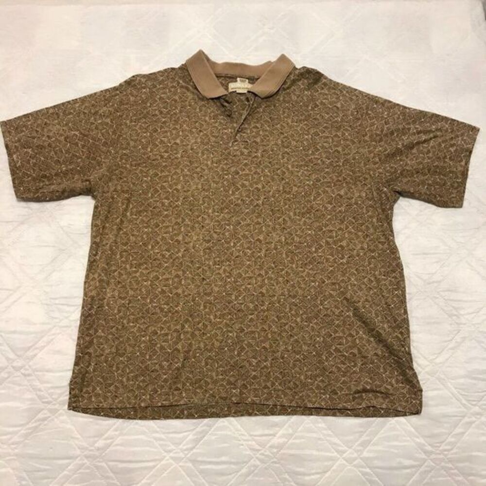 Kona Kai trading company brown Polo‎ shirt XL
